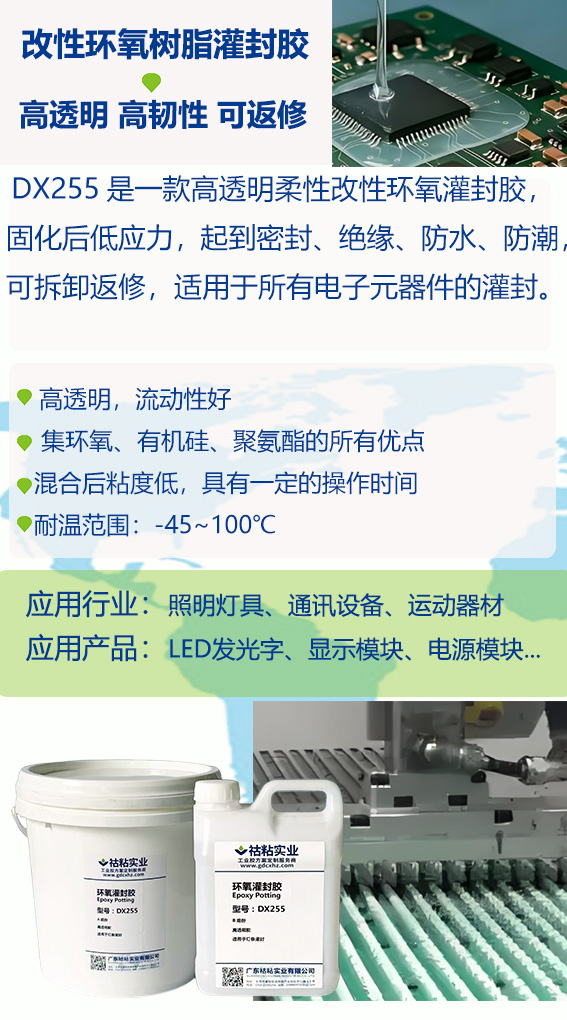 祜(hù)粘實業灌封膠DX255